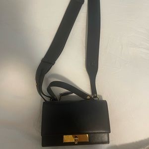 Alexandra McQueen full lock leather crossbody or shoulder bag